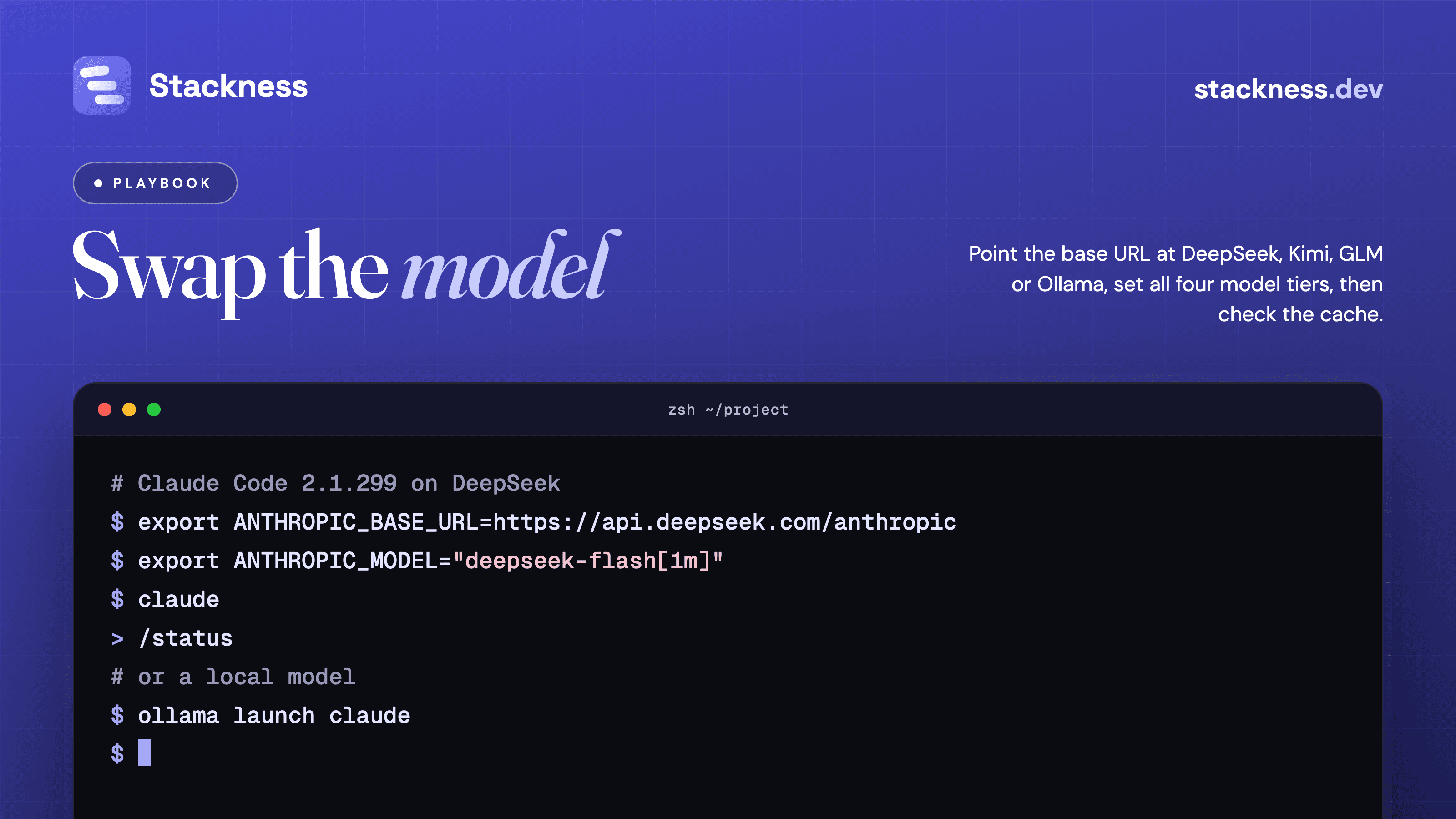 Run Claude Code with a different model provider: the variables per vendor, what CC Switch and magpie write, and what breaks