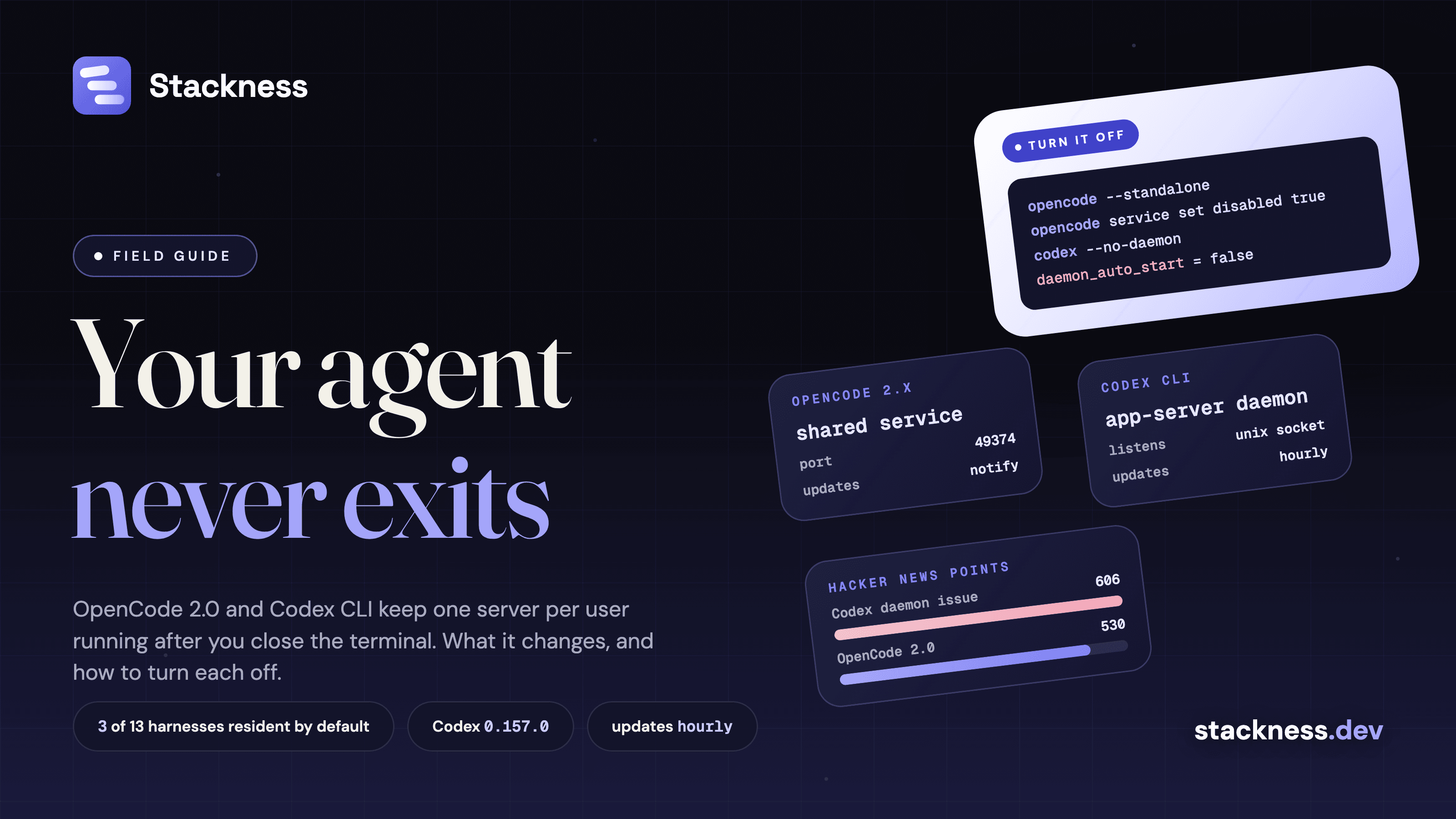OpenCode 2.0 background service and the Codex daemon: what a resident coding agent changes and how to turn it off